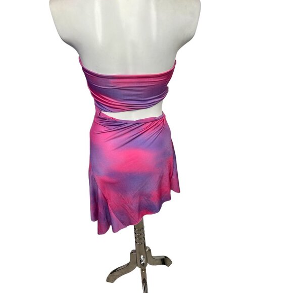 I.AM.GIA Zaria Pink Cutout Mini Dress Two-Piece Look -Size XXS - Picture 6 of 8